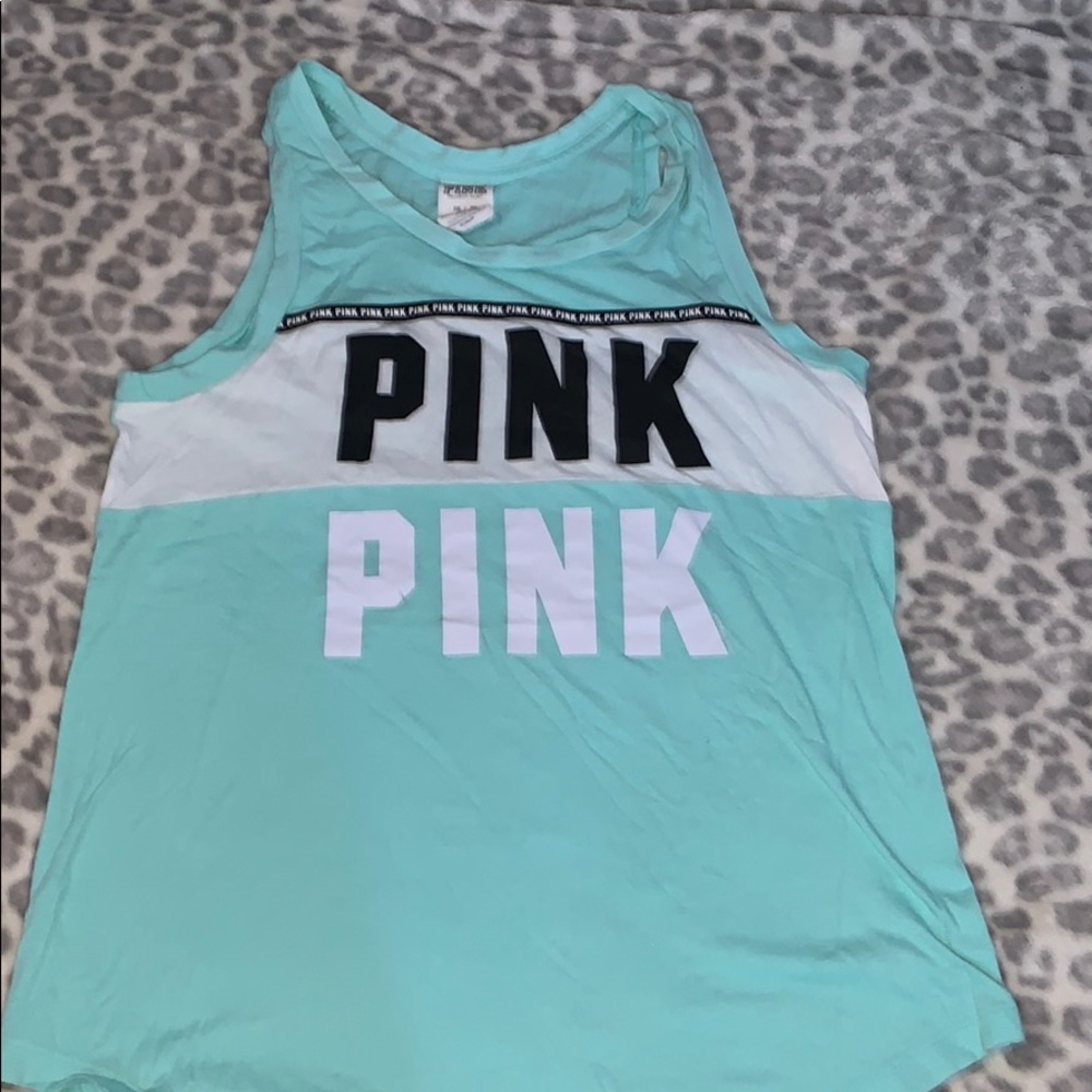 Teal tank top from pink.